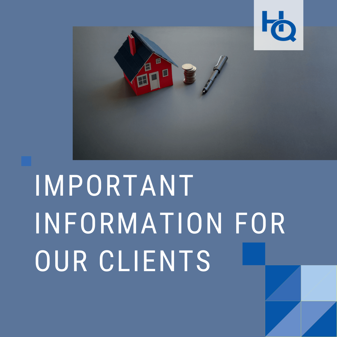 Important Information for Our Clients